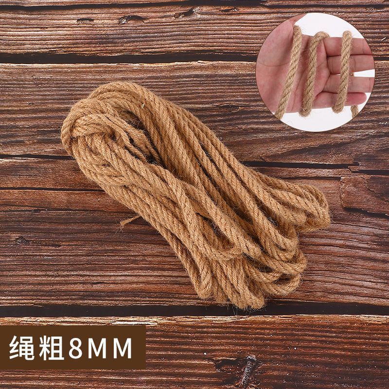 麻縄ロープ装飾卸売手作り猫スクラッチ剣細くて太い diy 装飾水道管編組糸壁材料写真|undefined