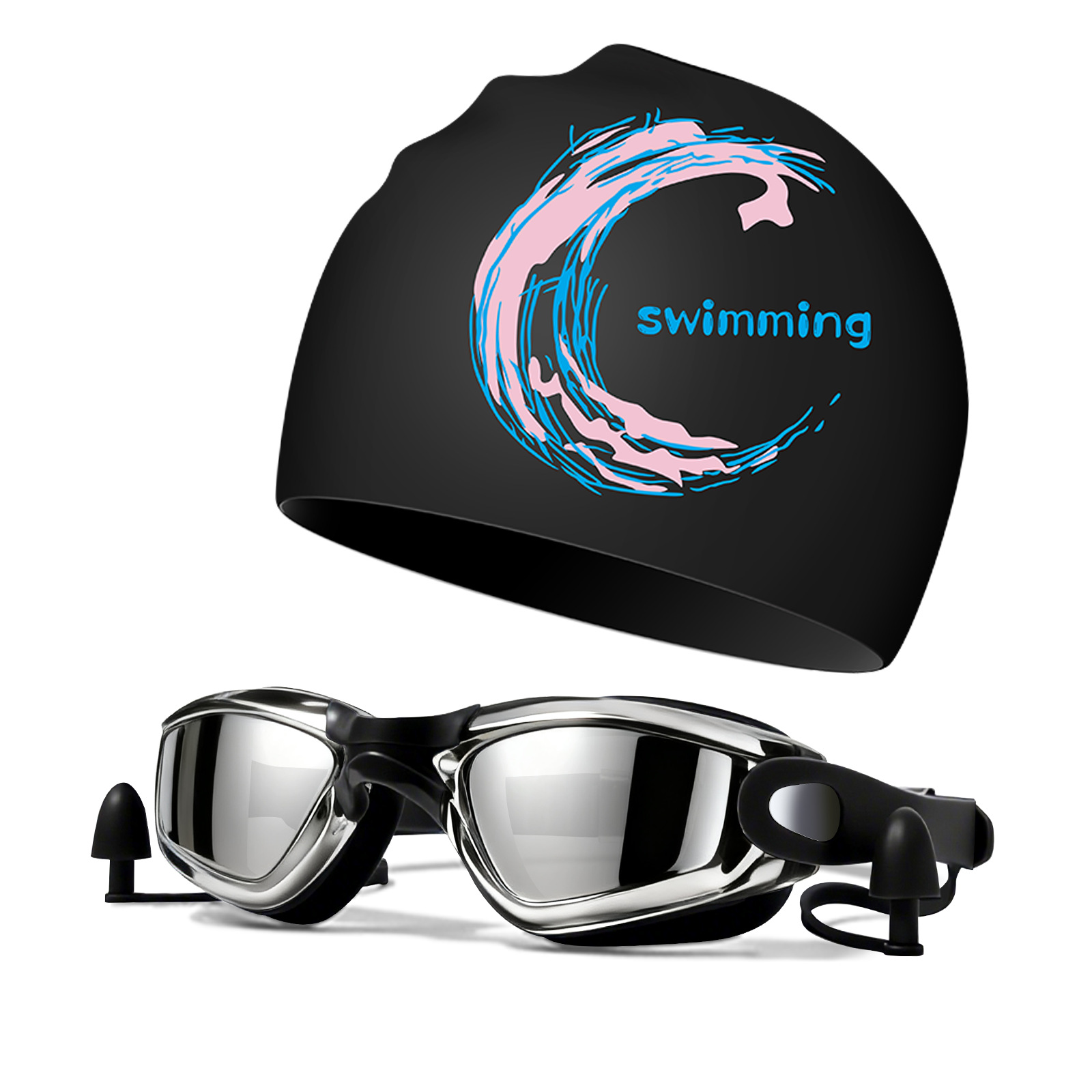 Sombrero de natación de silicona para adultos unisex aumenta la protección solar no estrangula la cabeza profesional de entrenamiento impermeable sombrero de natación fábrica al por mayor