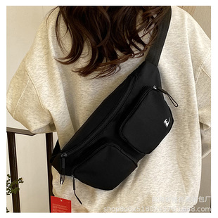 2025 New Fashion Couple Fashion Chest Bag Sports Casual Waist Bag Single Shoulder Crossbody Bag Portable Lightweight Large Capacity