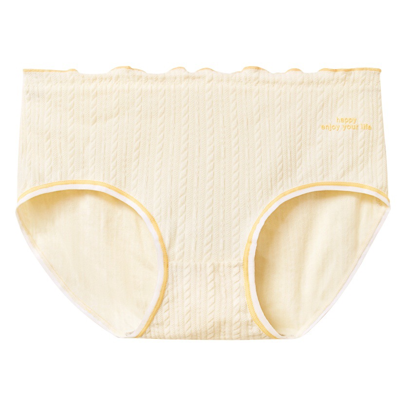 Ropa interior de algodón de las mujeres cómodo transpirable entrepierna Mediados de cintura triángulo pantalones cortos cabeza chica sin costuras más tamaño pantalones cortos chica ropa interior al por mayor