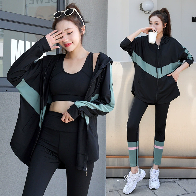 Sports demi-season jacket, quick dry long-sleeve for gym, yoga clothing, set, loose fit, for running, plus size