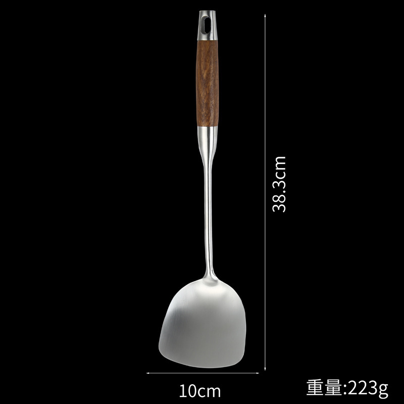 304花梨木ステンレス鍋シャベル台所炒め料理シャベル家庭用シャベル炒めスプーン|undefined
