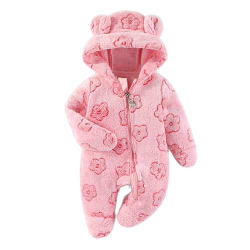 Cross-border newborn clothes, baby jumpsuit, velvet spring and autumn outdoor clothes, baby autumn and winter, feet, climbing clothes