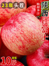 陝西紅富士蘋果10斤新鮮水果應當季脆甜丑萍果冰糖心孕婦整箱包郵