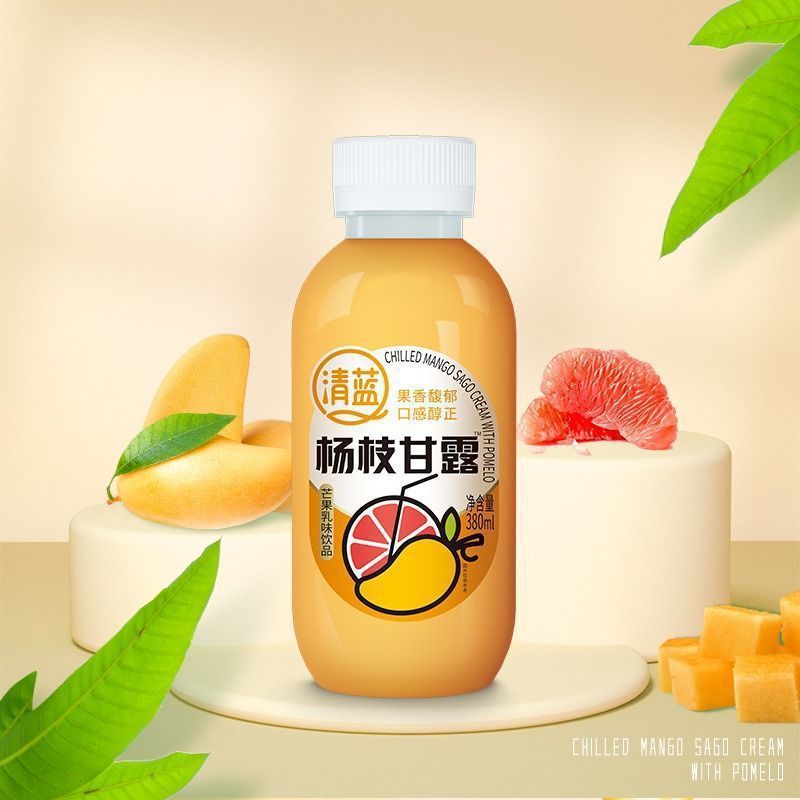 Qinglanshengye 牛乳 しぼりたてココナッツジュース 濃厚ミルク ダブルプロテインミルクドリンク 380ml ボトル飲料|undefined