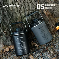 ShineTrip Mountain Fun Ведро для льда Открытый кемпинг Большая емкость Кулер из нержавеющей стали Изоляционное ведро для хранения кубиков льда