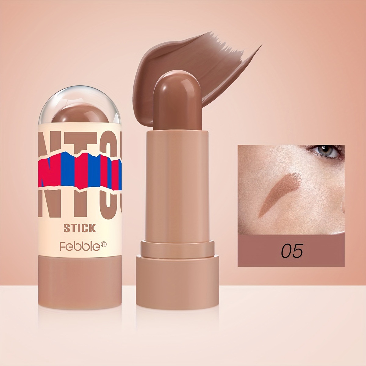 USHAS corrector de punto transfronterizo europeo y americano para cubrir manchas faciales, marcas de acné, ojeras, corrector FBC012