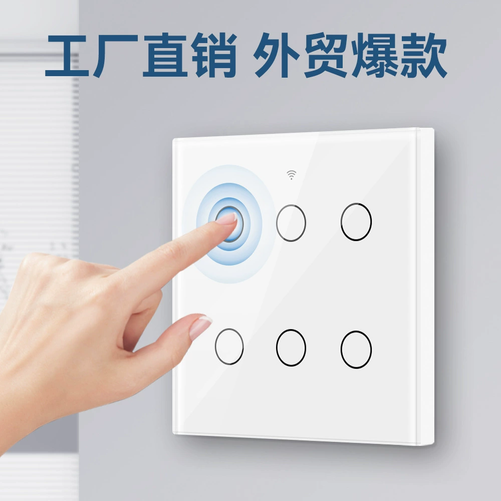 Бразильский граффити смарт Wi-Fi переключатель 4/6 дорожки стены с одним нулевым огнем универсальный APP пульт дистанционного управления Alexe голос