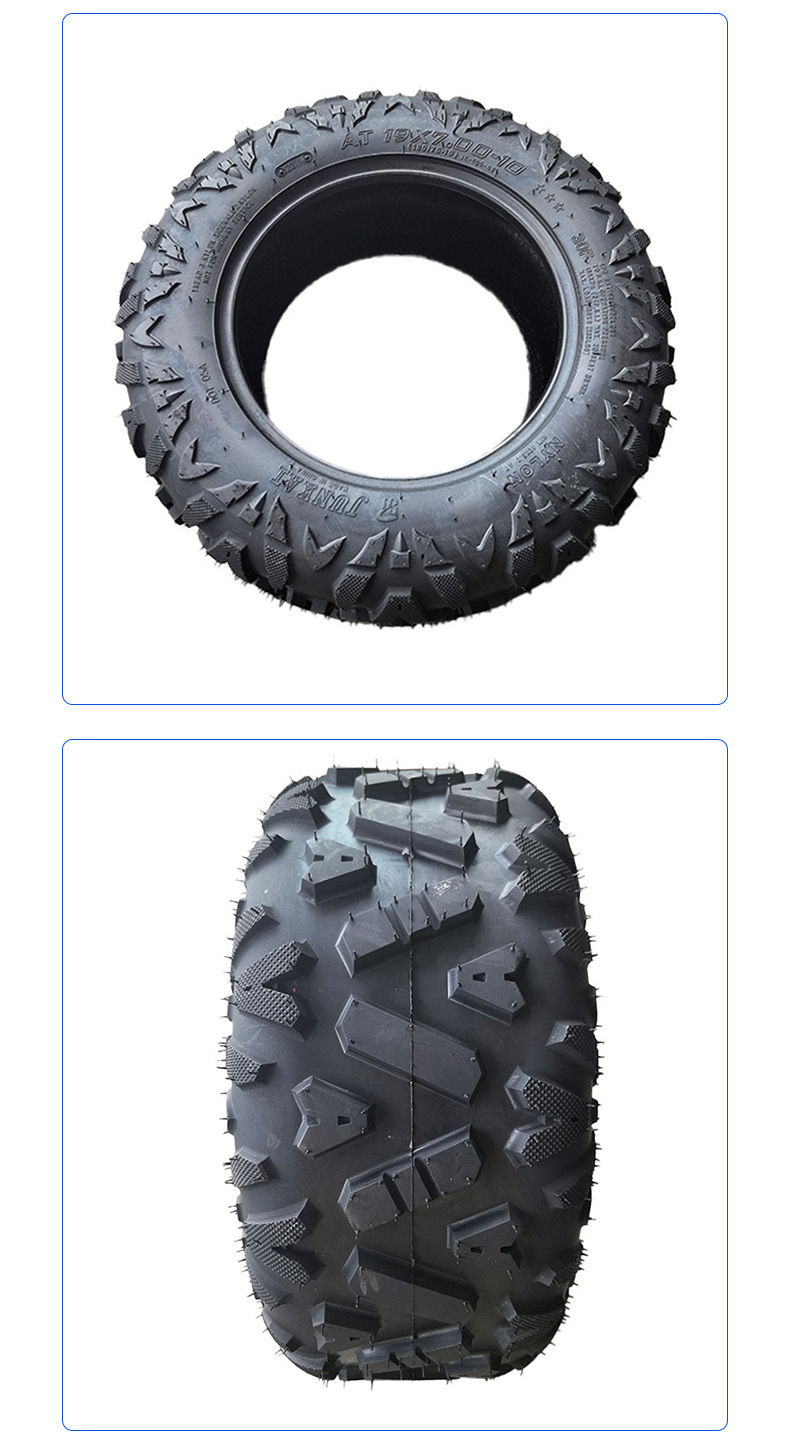 Atv Four-Wheel Go-Kart Atv 10inch Vacuum Thickeneded Tire 19*7-10A Pattern Off-Road