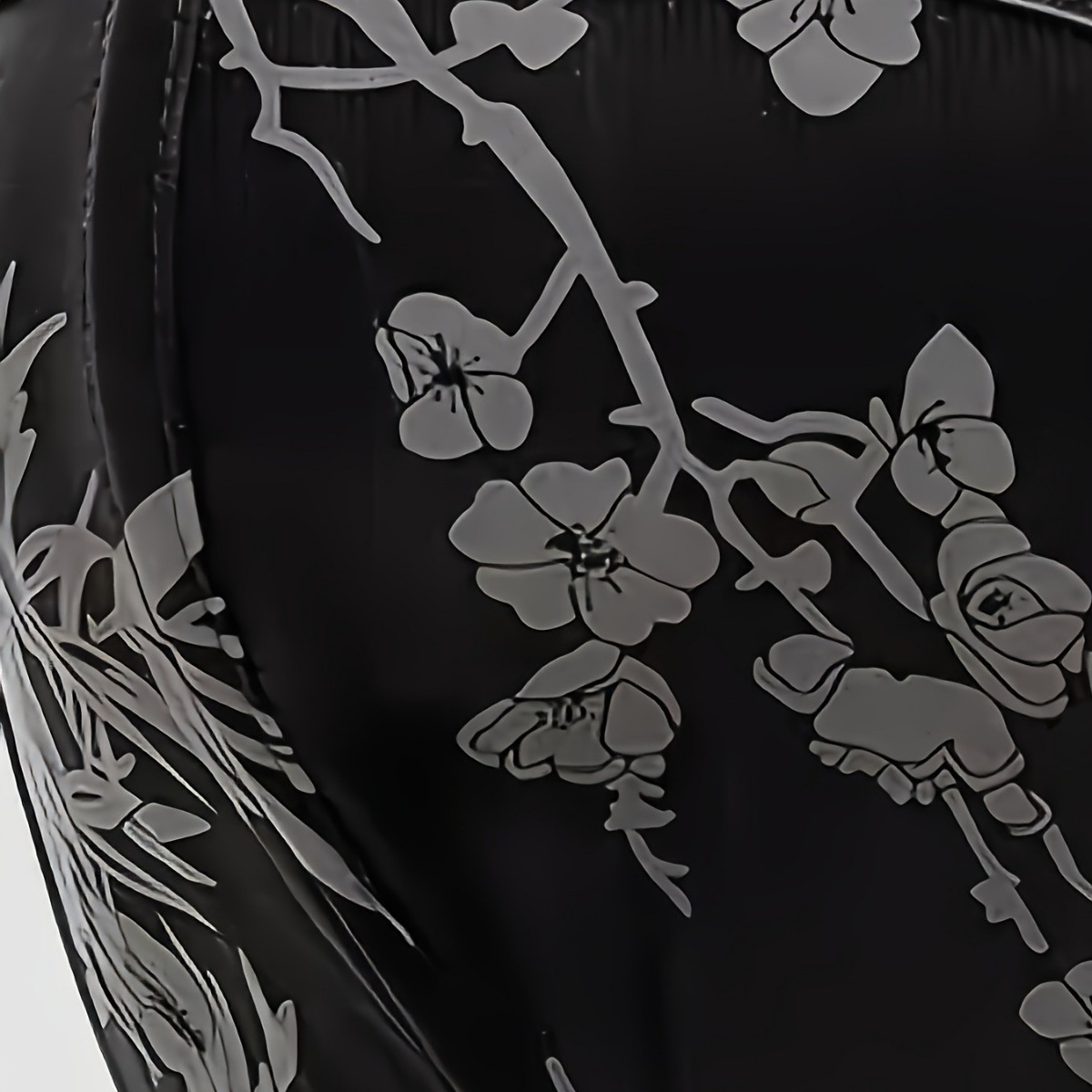 Moda nueva impresión negra sin correa de hombro para limpiar el pecho de la corte corte corte de la ropa de forma de cuerpo Amazon