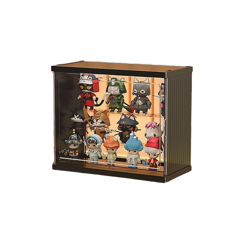 ブラインドボックス公仔収納展示棚透明防塵レゴ手作り置物展示棚泡マット展示箱|undefined