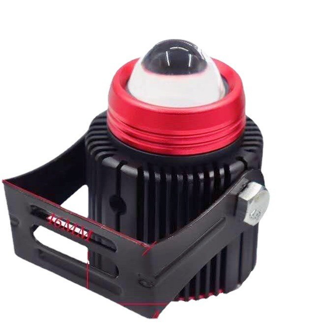 Coche pequeña pistola de acero lente de luz antiniebla faro motocicleta 9-60V camión coche eléctrico luz láser lejos y cerca de luz proyector