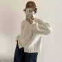 宽松高领重工秋冬毛衣