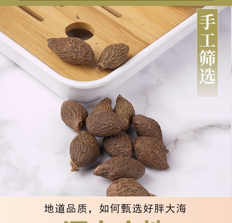 Pang Da Hai (Sterculia lychnophora) — Dried Round Fruit for Herbal Tea, 140g Jar specifications