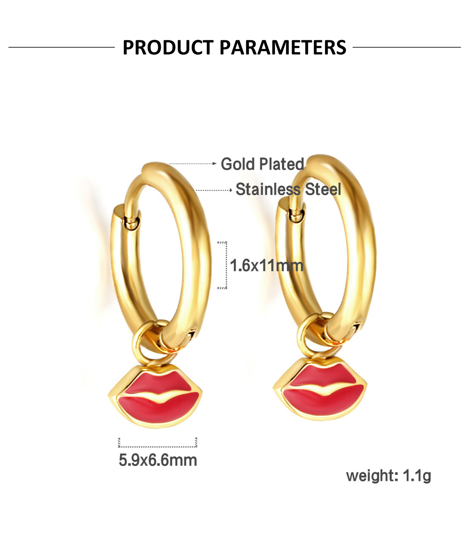 All Seasons Season 1 Pair Simple Style Classic Style Daisy Plating 304 Stainless Steel Drop Earrings