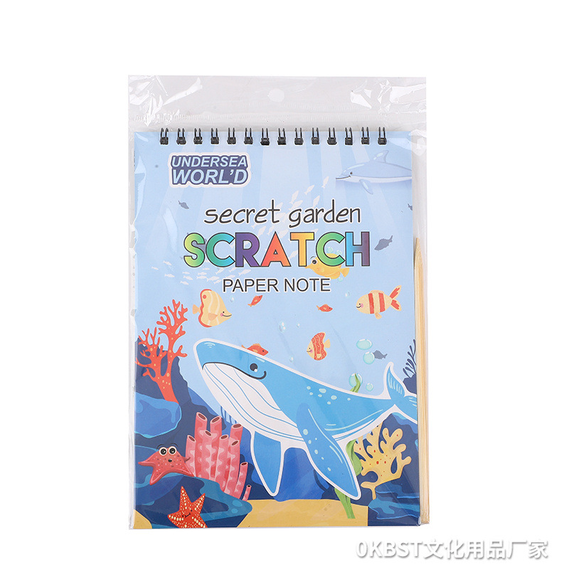 Scratch Paper niños colorido graffiti nuevo en línea Celebrity kindergarten hecho a mano DIY creativo 14x20 Scratch book