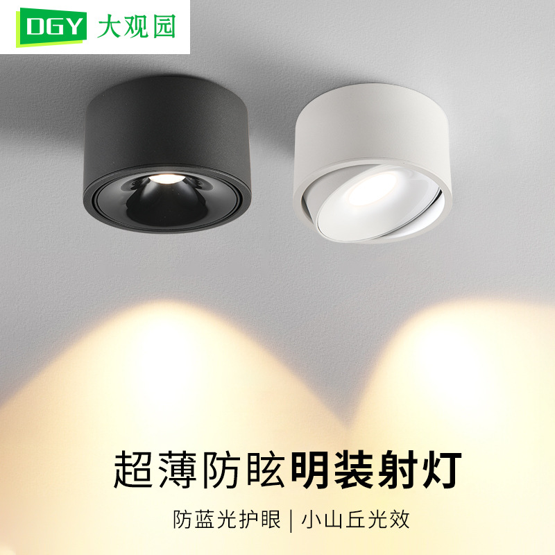 Da Guan Jardín luz de reflector anti-deslumbramiento colina sala de estar sin luz principal luz de techo downlight led corredor luz de techo 495L