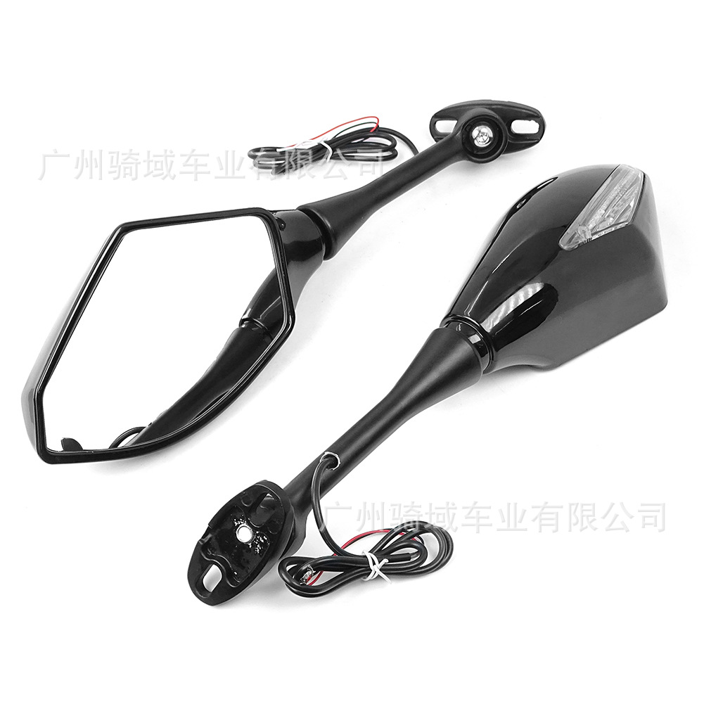 New sports car rearview mirror with lights, rearview mirror for large displacement sports cars, motorcycle modified rearview mirror 217