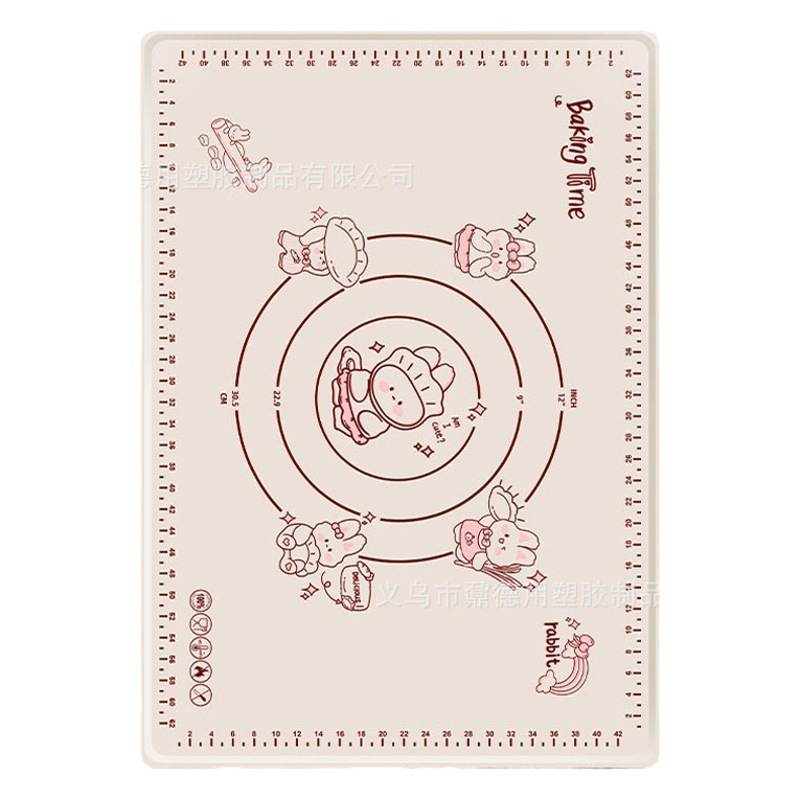 Silicone Kneading Mat, Food-Grade Dough Mat, Cartoon Style Kneading Board, Rolling Mat, Thickened Pastry Board, Wholesale