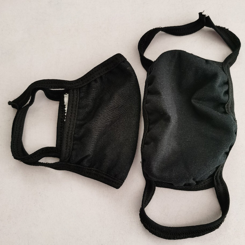 厂家批发成人口罩 独立包装挂耳式口鼻罩 时尚防风保暖黑色口罩