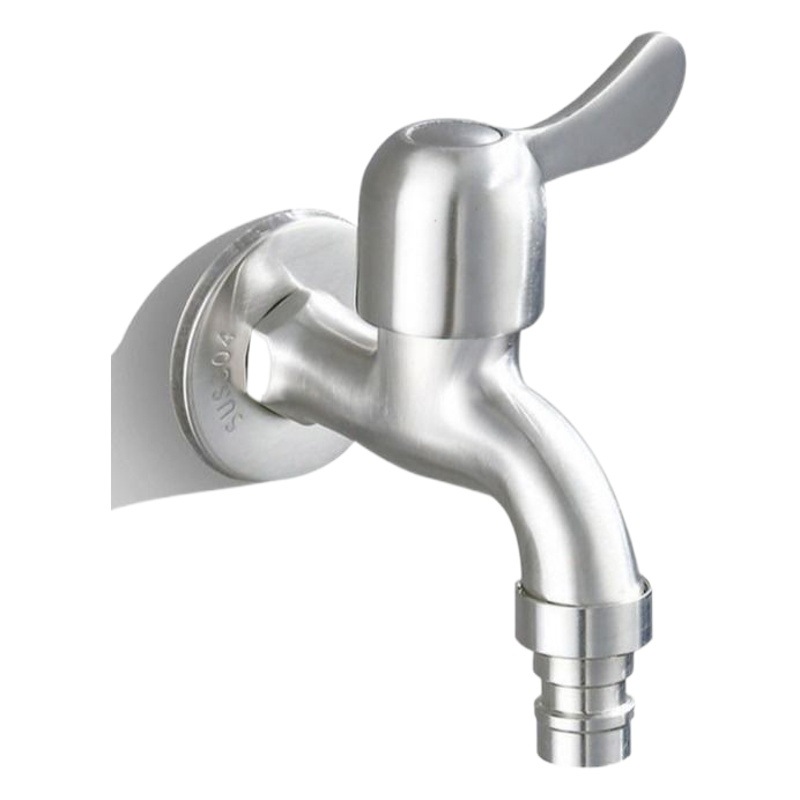 Factory wholesale 304 stainless steel washing machine quick opening faucet copper core precision casting washing machine mop pool faucet