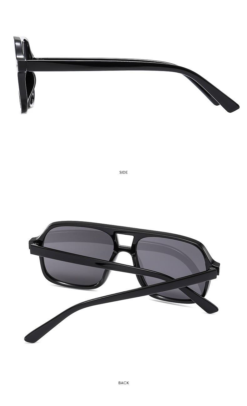 45g Weight Full Frame Glasses Structure Sunglasses Classification Simple Style Color Block Ac UV400 Protection Square Full Frame Women's Sunglasses