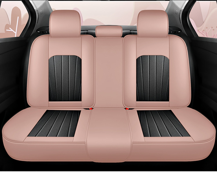 Car Seat Cushion Full Surround Leather New Model Car Seat Cover Universal for All Seasons Five-Seater Leather Special Seat Cushion Cover