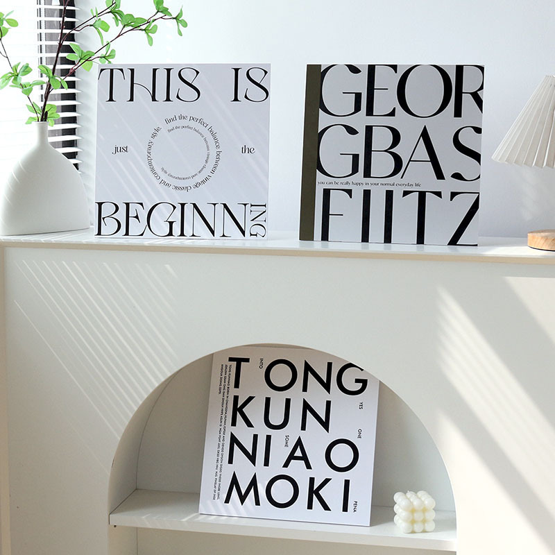 ins Internet celebrity English letters photo background board thickened pvc three-dimensional decoration home Modern simple decorative painting