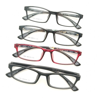 超轻TR90全框架通用小码眼镜框黑色配近视复古眼镜|ms