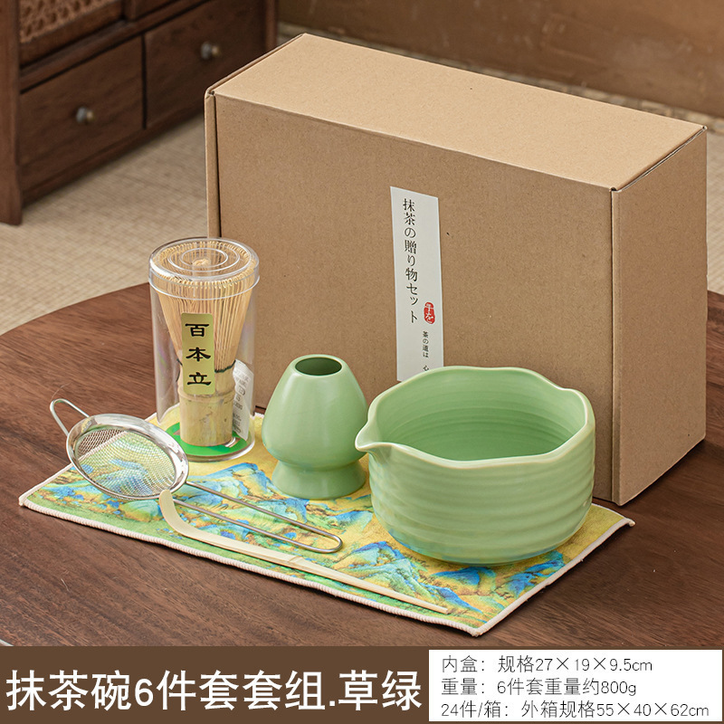 跨境点茶日式抹茶茶道工具百本立茶筅立茶碗整套宋代点茶茶筅套装|undefined