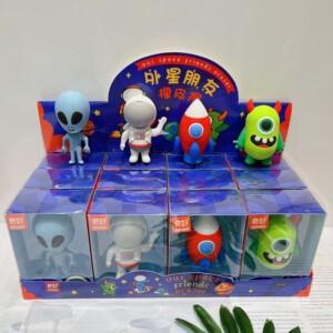 QH - 8434 goma de borrar donut estilo de dibujos animados desmontable montaje limpio limpio