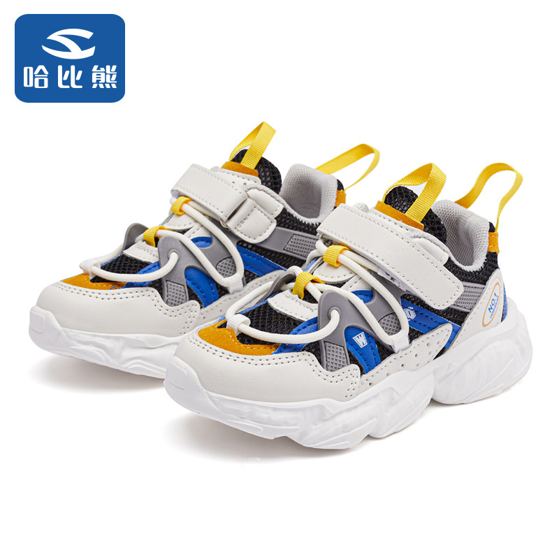 哈比熊2021夏季新款休闲时尚女童单鞋男童潮流单网运动鞋一件代发