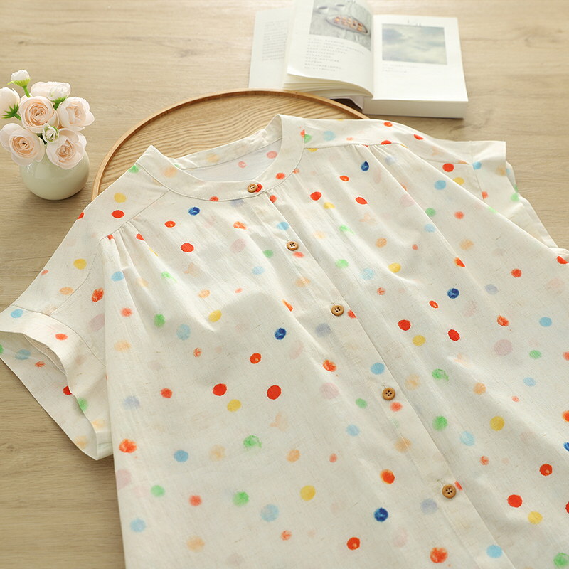 Japanese retro summer shirt