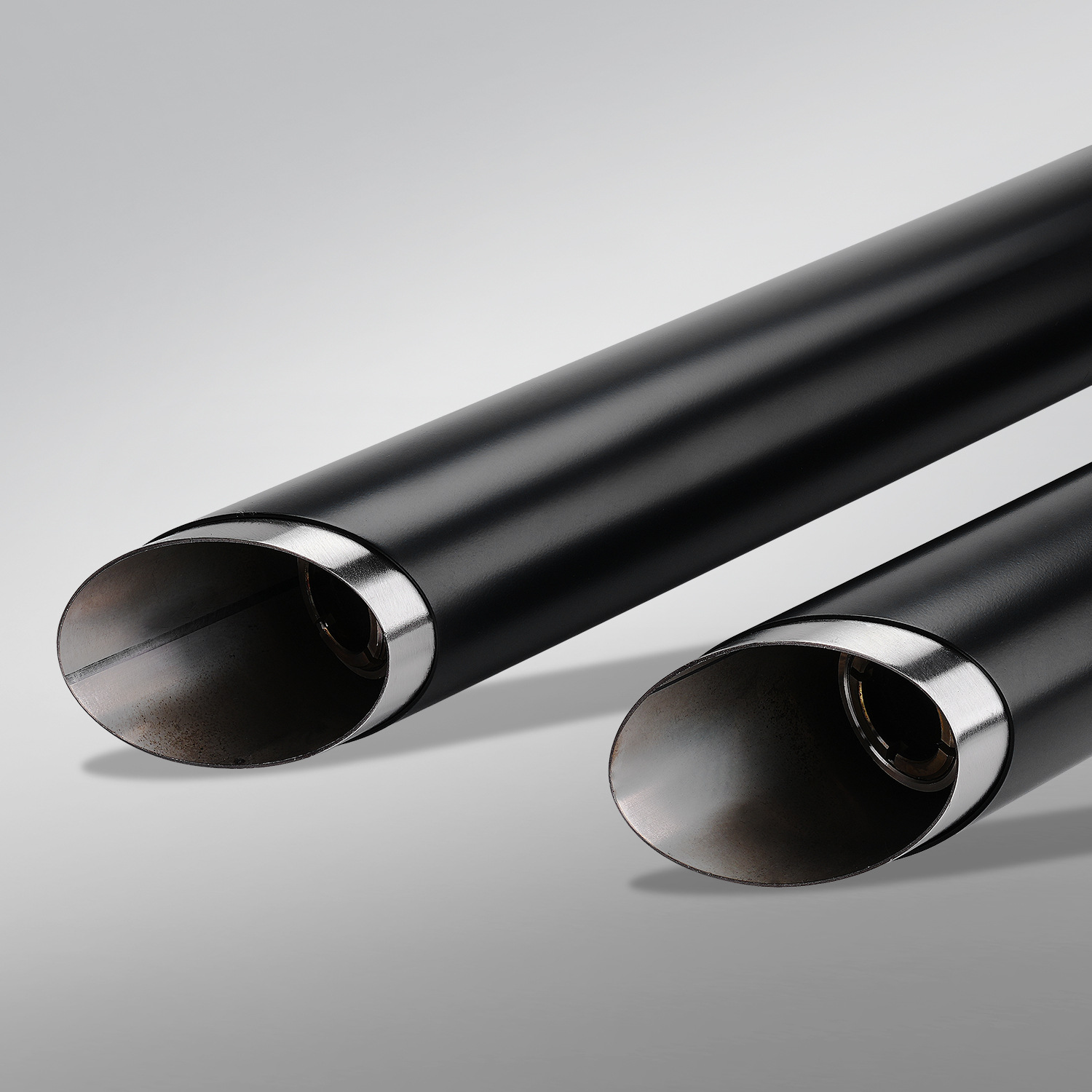 Benda Napoleon 450/Ginichera 450 motorcycle modified exhaust pipe with black anti-scald cover, dual outlet full system