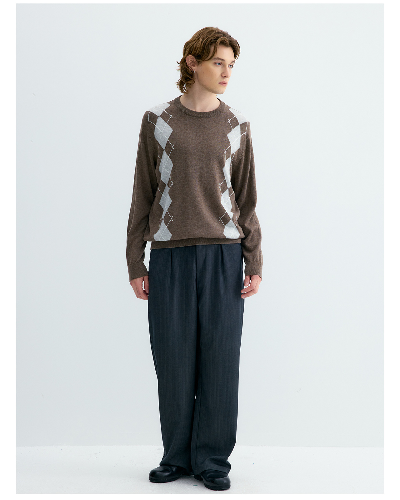 UNF Ralph Plaid 300g Crew Neck Sweater
