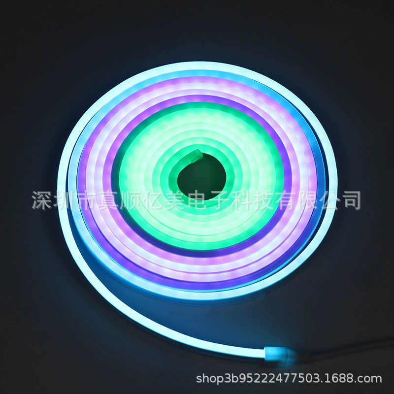 Призрачный неоновый ремень силиконовый rgb12V низкое давление наружная атмосфера водонепроницаемый гибкий силиконовый набор светодиодных лент