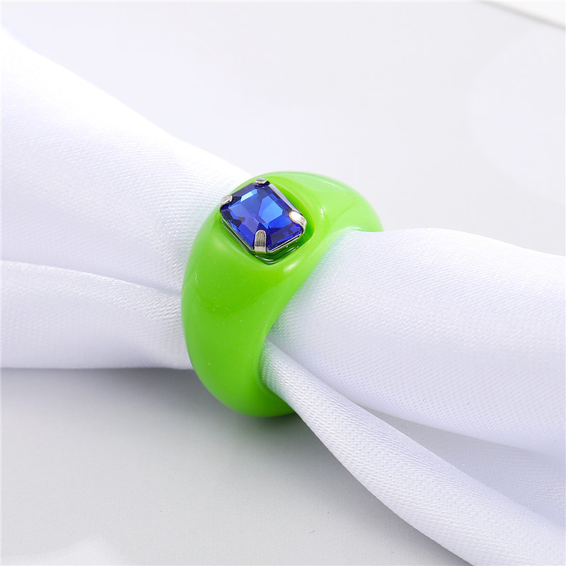 Nihaojewelry Retro Moda Geométrica Anillo Multicolor Joyería Al Por Mayor display picture 6