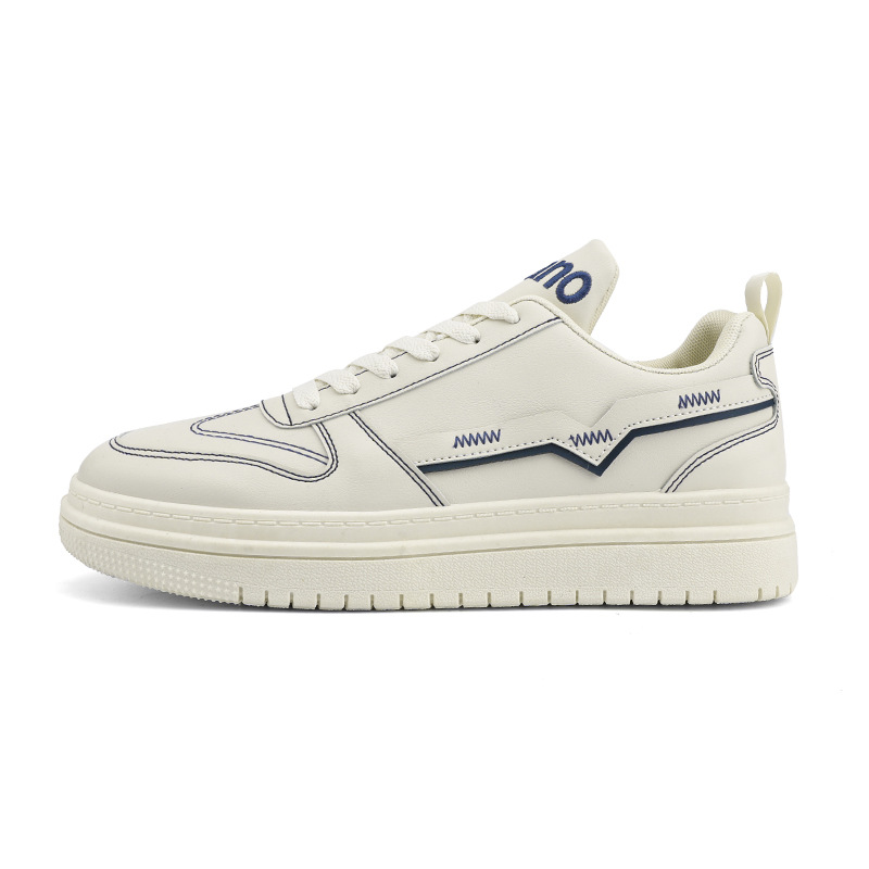 Zapatos de moda para hombres 2024 primavera nuevos zapatos de transmisión en vivo diseño de nicho casual popular en línea deportes zapatos blancos zapatos de mesa