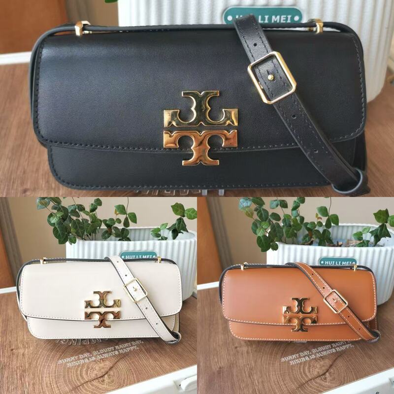 TB Cowhide Gold Brick Small Square Bag Fashionable Horizontal Tofu Eight Pack Shoulder Crossbody Wedding Women's Bag High Version