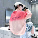 儿童T恤短袖棉质扎染夏季新款中大童男童夏款男孩半袖上衣潮款T恤