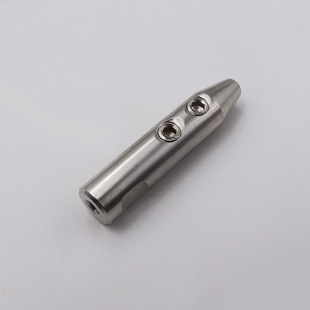 Stainless Steel Wire Rope Connector Post Guardrail Terminal Cone-Shaped Internal Wire Lock 3+4 Straight Rod 304 Stainless Steel