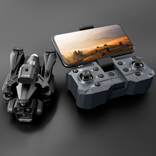 K10MAX Cross-border Drone with Obstacle Avoidance, Remote Control, Long Battery Life, Light Flow, Triple Camera HD Aerial Photography, Quadcopter