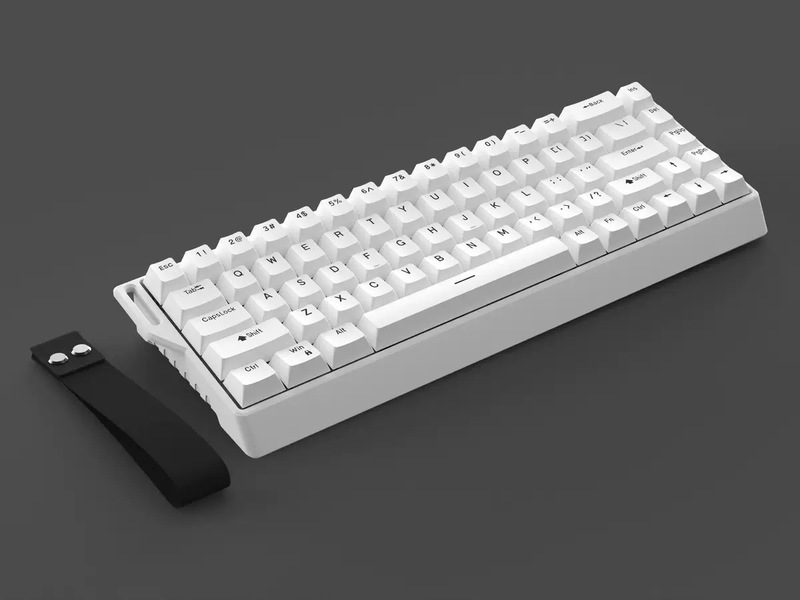 k68三模机械键盘定制LOGO无线蓝牙RGB发光机械键盘68键侧刻2.4g|undefined