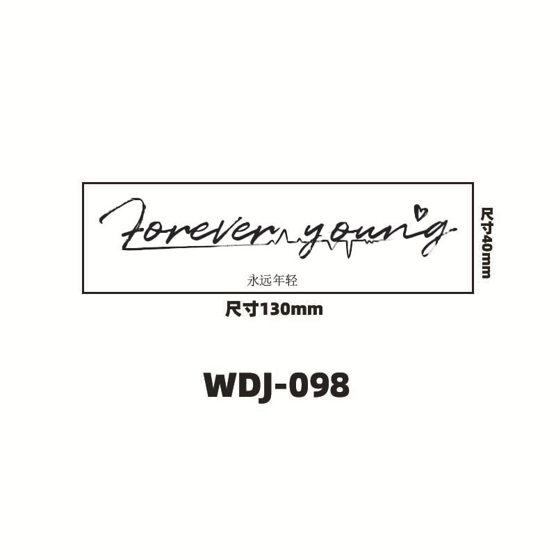 Jugo de hierbas pegatinas de tatuaje letras inglesas pegatinas de tatuaje de clavícula de la mano de espalda alta sensación impermeable a prueba de sudor semipermanente