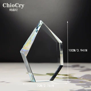 水晶奖杯奖牌水晶冰山企业表彰免费刻字工艺品五角星水晶礼品奖杯