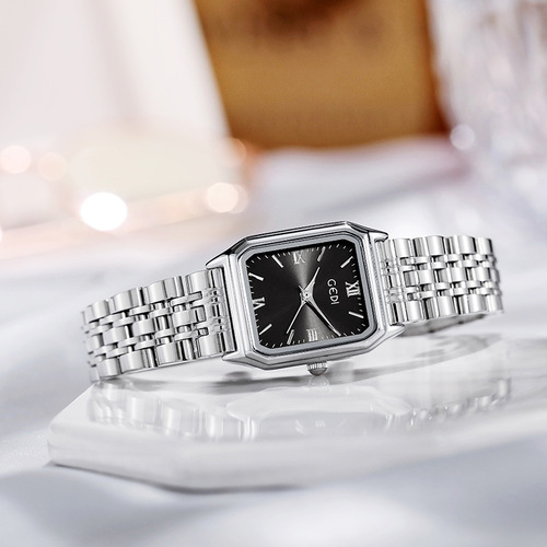 Gedi Minimalist Stainless Steel Student Watch with Niche High-End Feel, Waterproof Bracelet Watch for Wholesale, Women's Fashion Quartz Watch