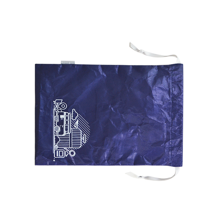 3#拉链特卫强1073D杜邦纸袋 水洗牛皮纸拉绳袋 高品质牛皮纸袋