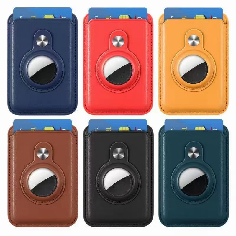 Aplicable a Apple 13MagSafe titular de la tarjeta magnética titular de la tarjeta cubierta protectora airtags anti-perdido dispositivo cubierta protectora