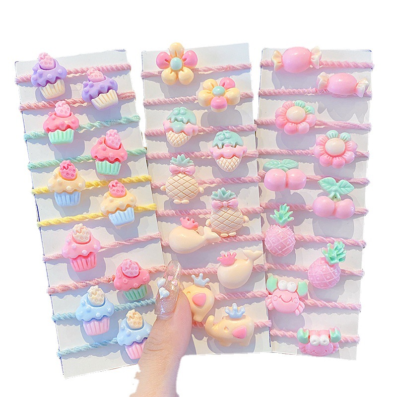 2022 nueva cuerda de pelo bebé corbata anillo de pelo tocado