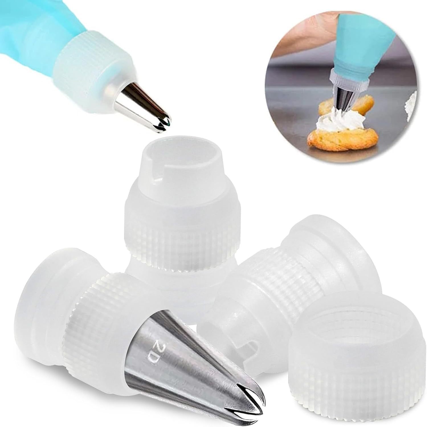 Manufacturer's piping nozzle adapter, small size, cream piping nozzle connector, piping nozzle adapter, baking tool